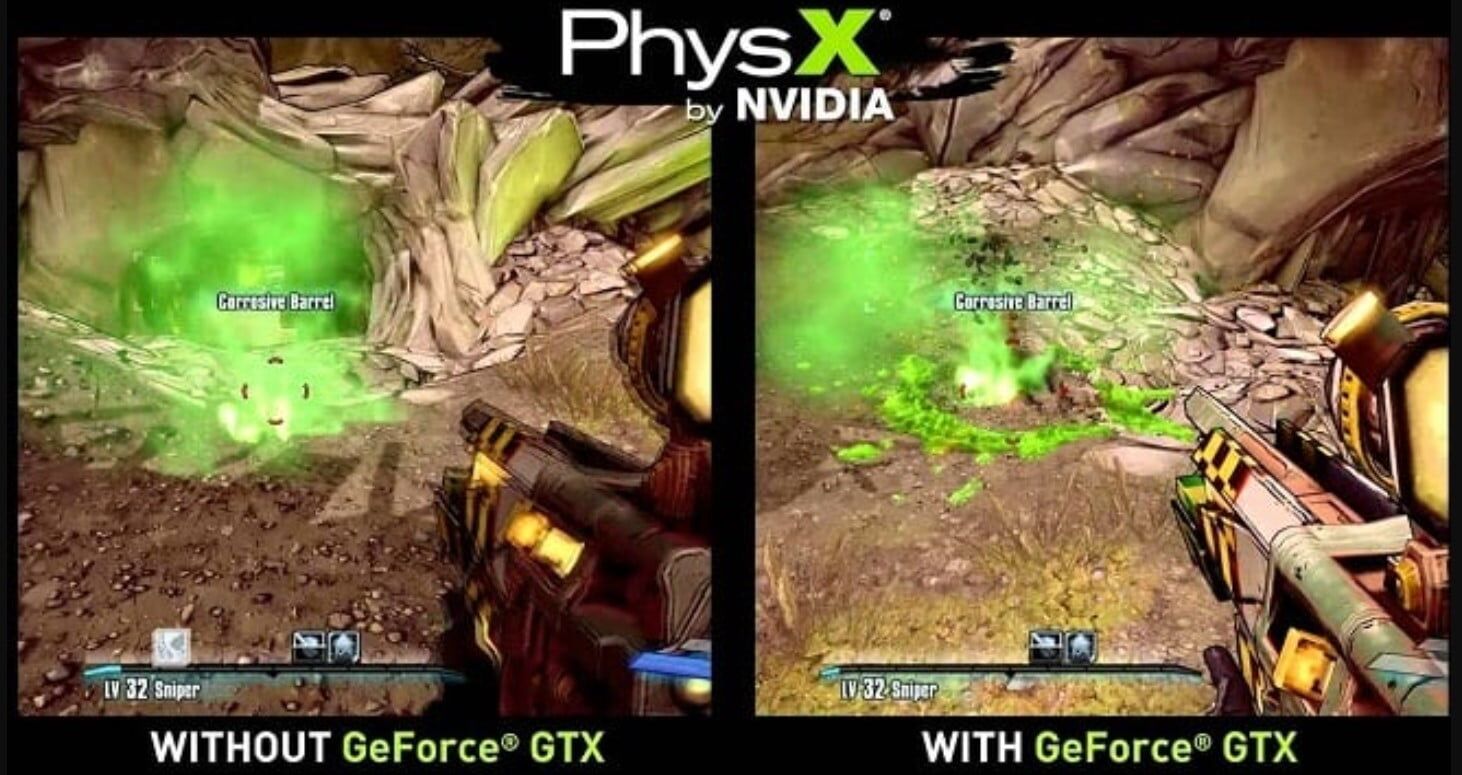 What is nvidia physx system software 